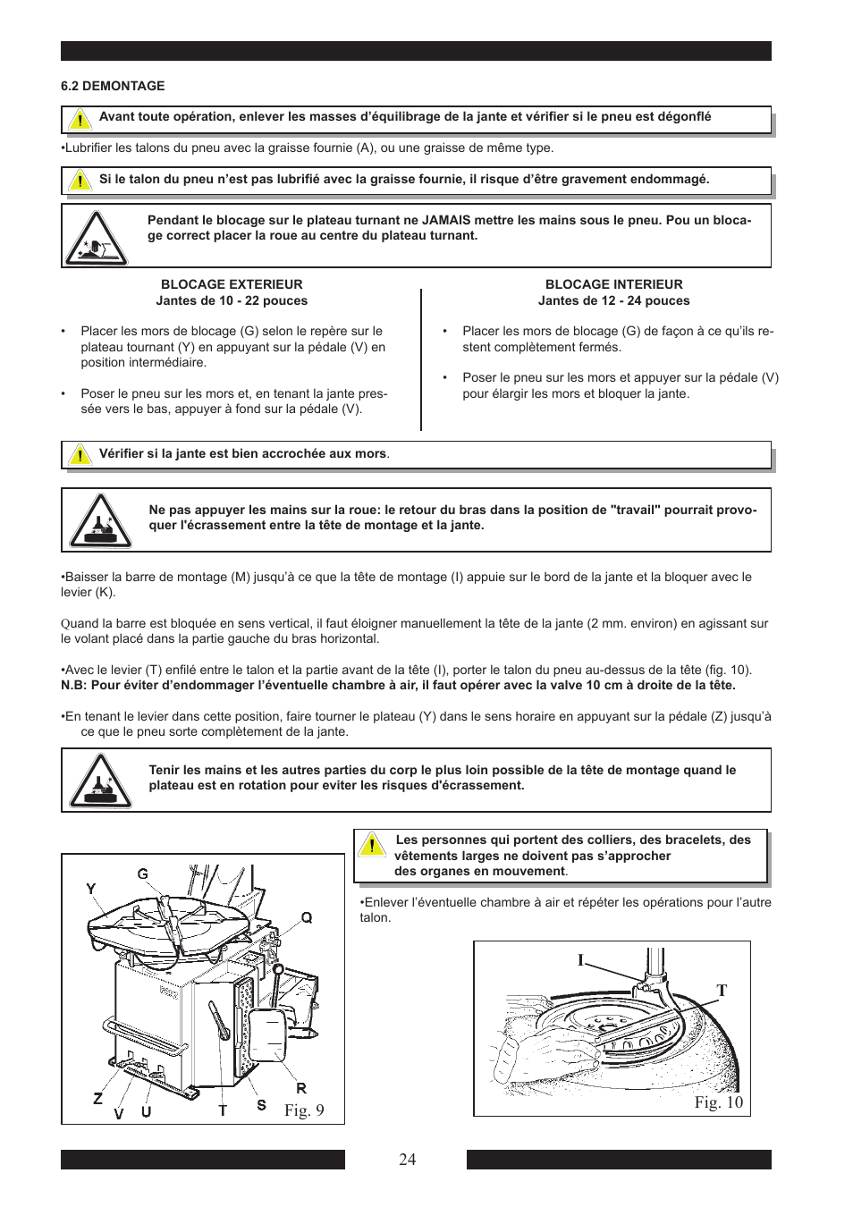 It fig. 10 fig. 9 | CEMB USA SM915 Maxi User Manual | Page 26 / 50