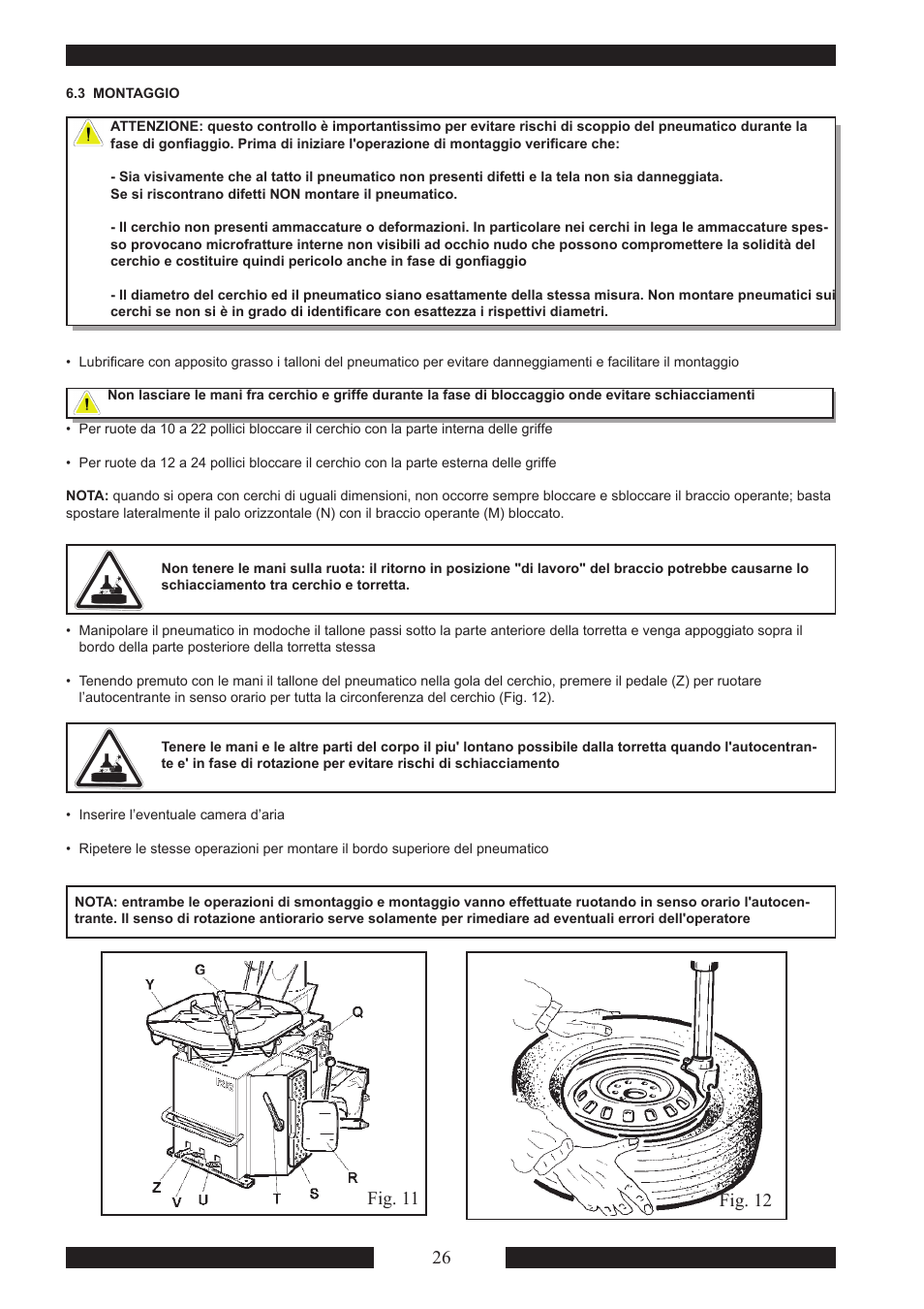 Fig. 12 fig. 11 | CEMB USA SM915 Maxi User Manual | Page 28 / 50