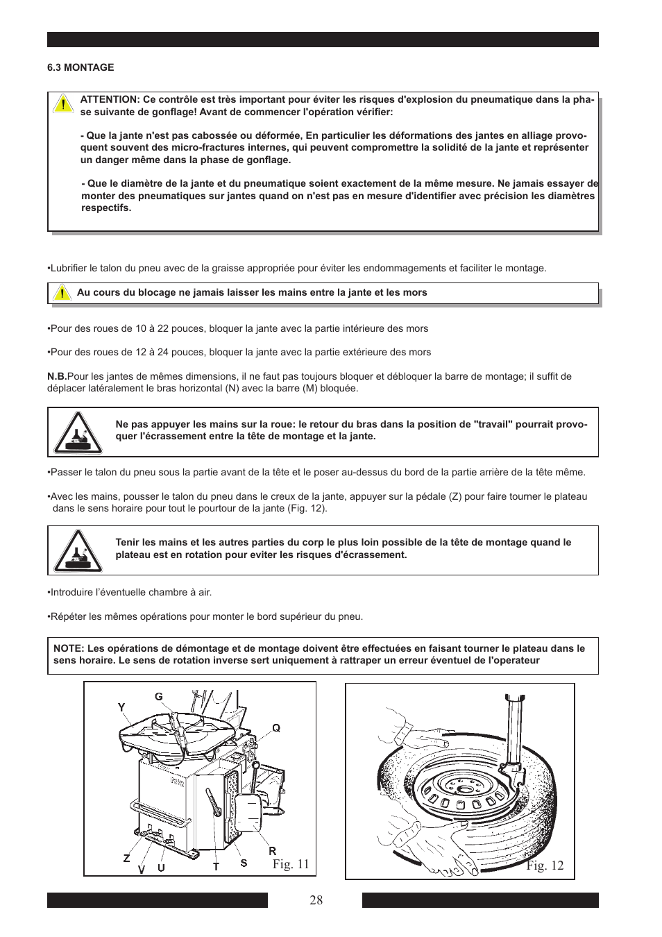 Fig. 12 fig. 11 | CEMB USA SM915 Maxi User Manual | Page 30 / 50