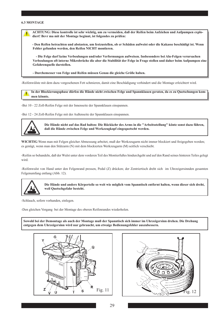 Fig. 12 fig. 11 | CEMB USA SM915 Maxi User Manual | Page 31 / 50