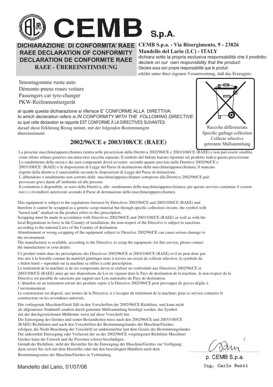 CEMB USA SM915 Maxi User Manual | Page 4 / 50