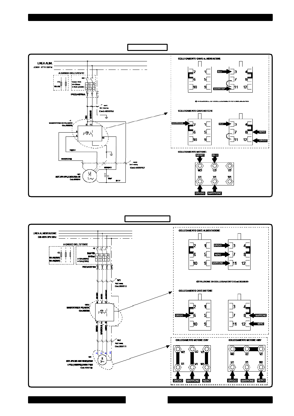 230v - 1ph | CEMB USA SM825 User Manual | Page 45 / 50