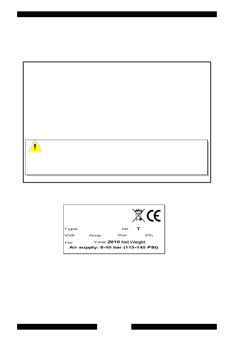 Fac simile | CEMB USA SM825 User Manual | Page 8 / 50