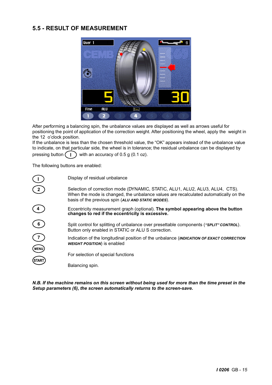 5 - result of measurement | CEMB USA C65 (E) User Manual | Page 15 / 25
