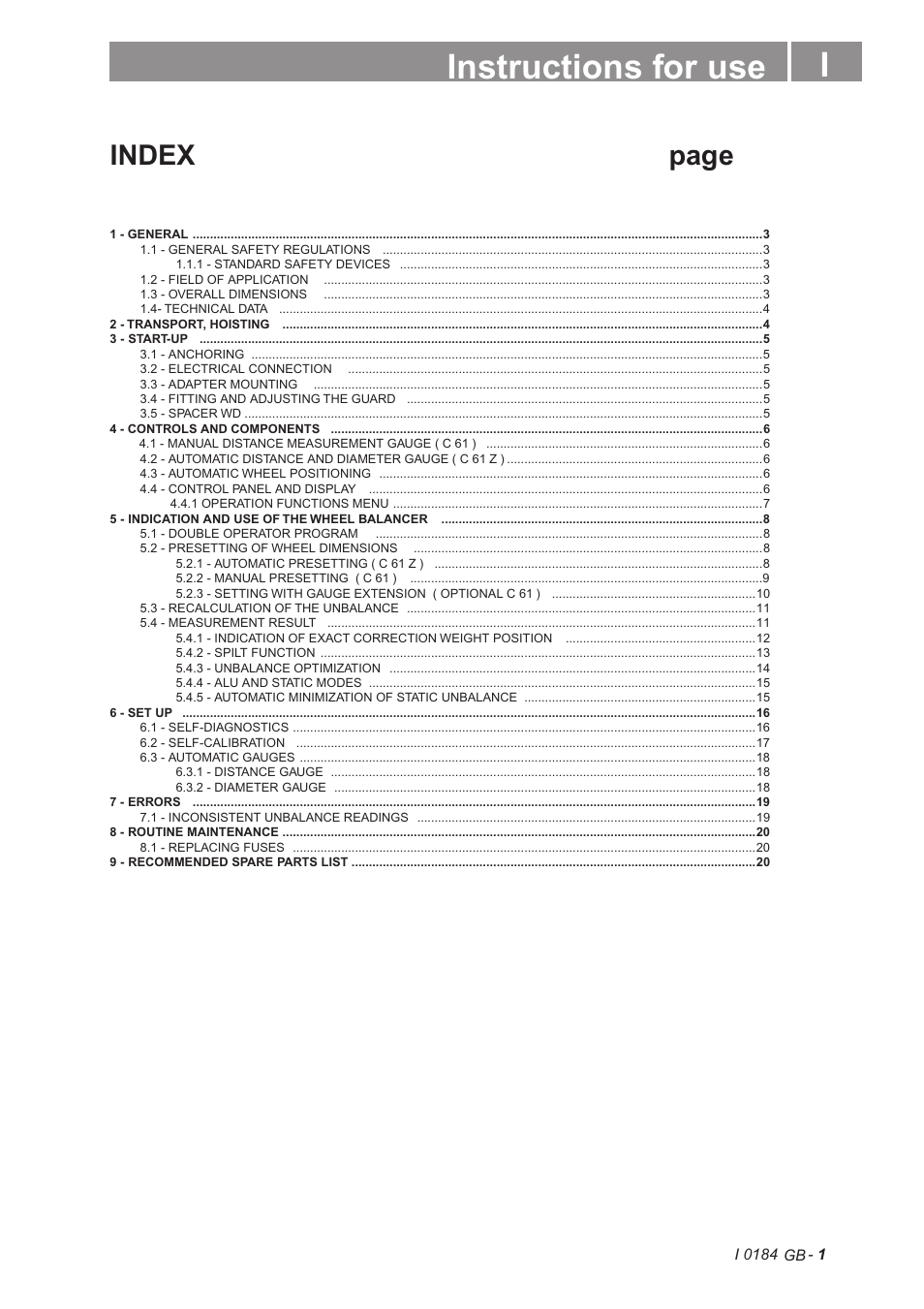 CEMB USA C61 (D) User Manual | 20 pages