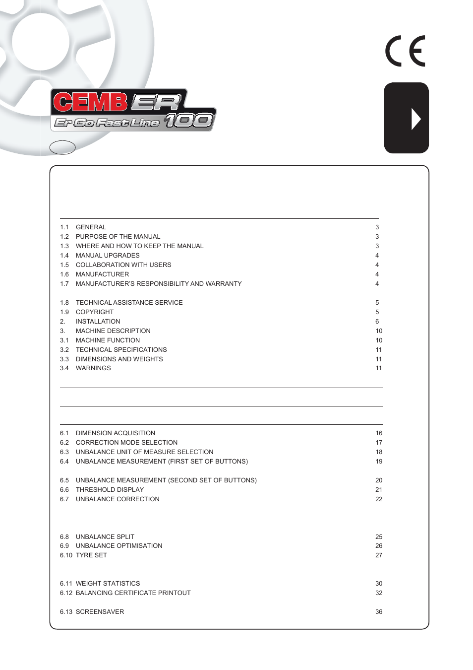 CEMB USA ER100 (A) User Manual | 72 pages