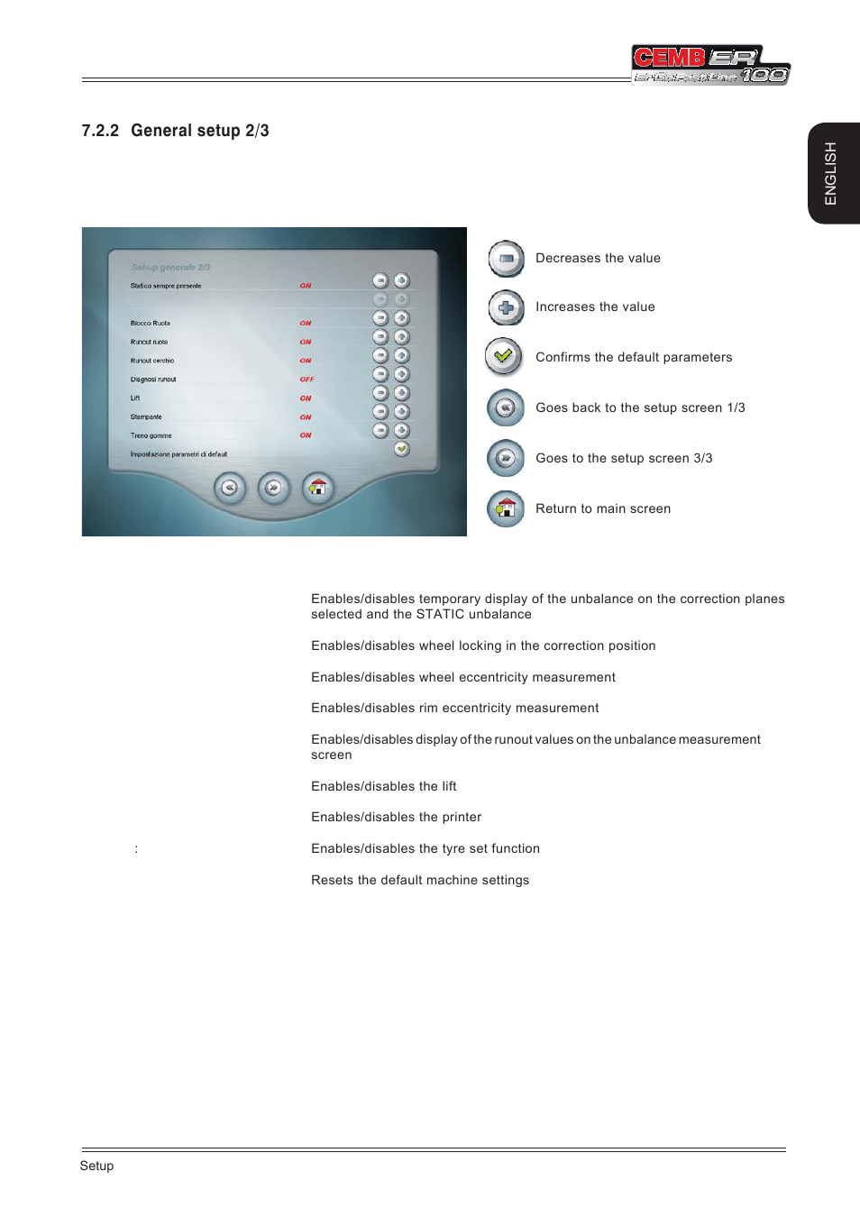 2 general setup 2/3 | CEMB USA ER100 (A) User Manual | Page 51 / 72