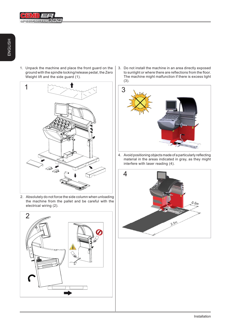Installation | CEMB USA ER100 (A) User Manual | Page 6 / 72