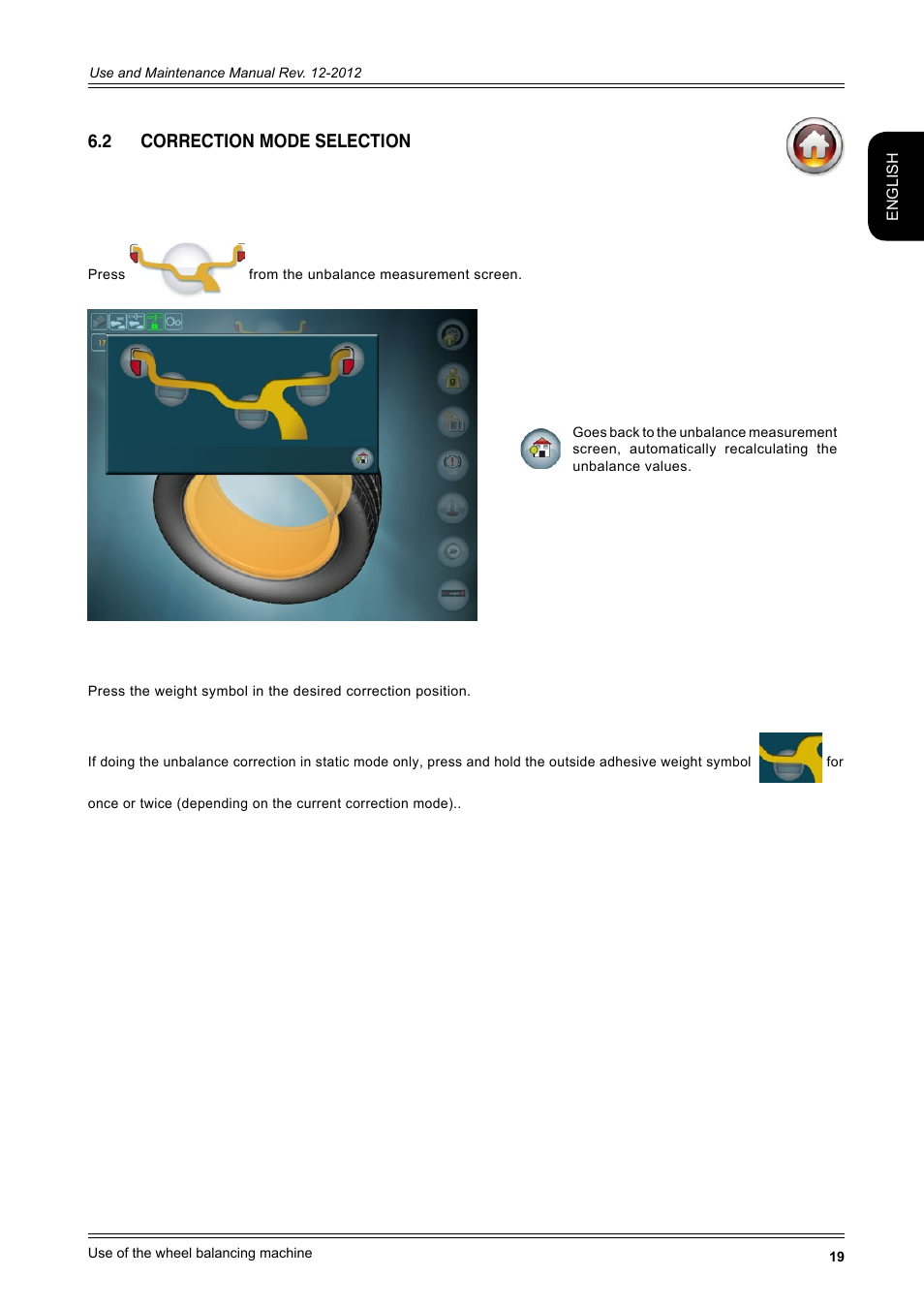 2 correction mode selection | CEMB USA ER100-i (B) User Manual | Page 19 / 86