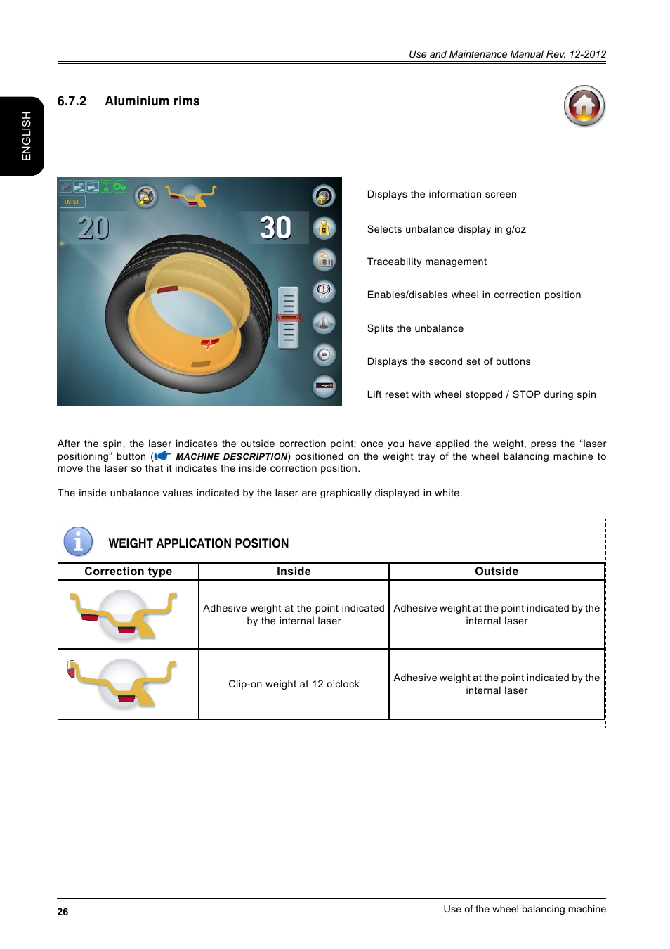 2 aluminium rims | CEMB USA ER100-i (B) User Manual | Page 26 / 86
