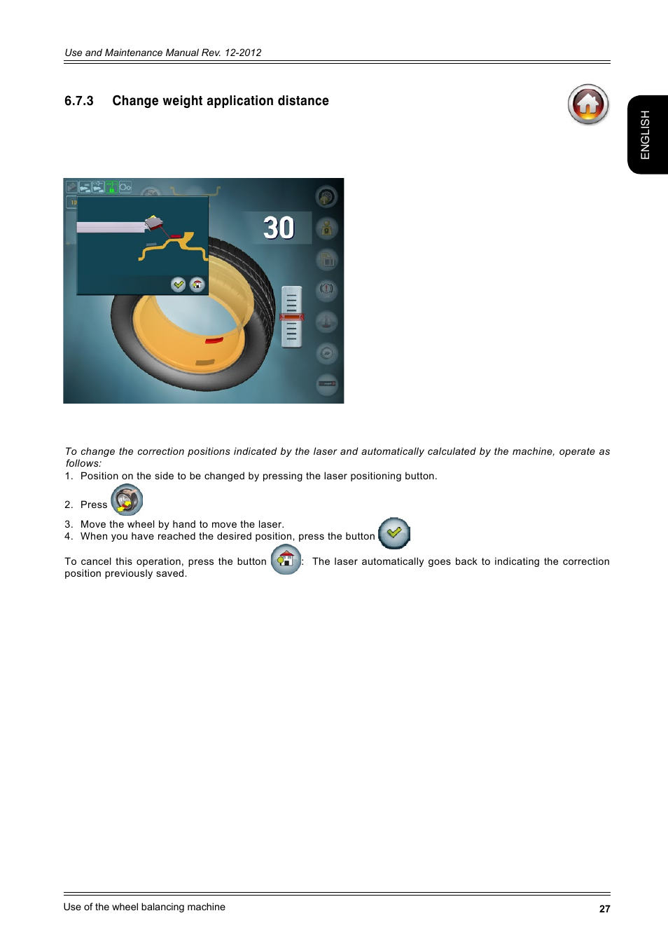 3 change weight application distance | CEMB USA ER100-i (B) User Manual | Page 27 / 86