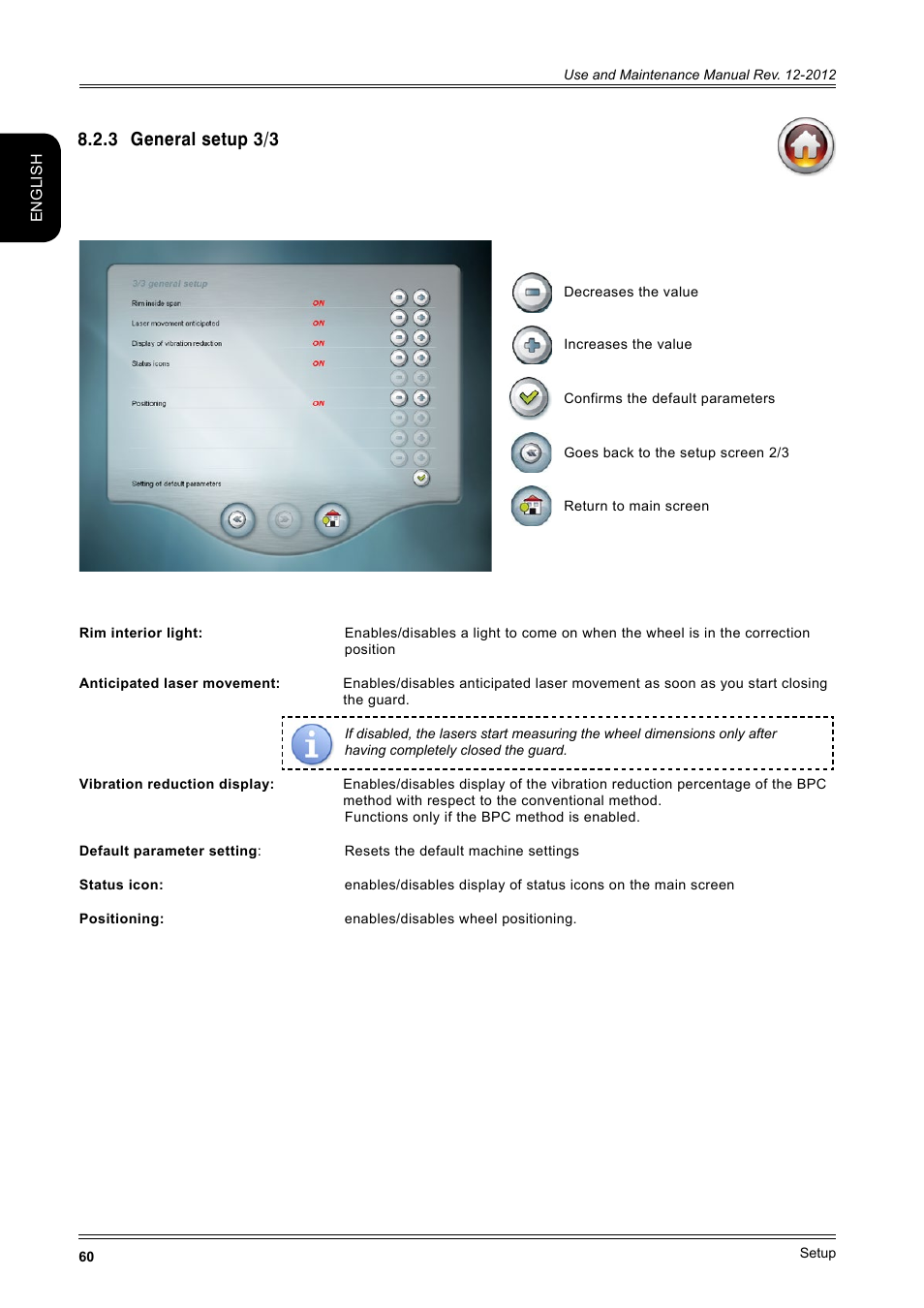 3 general setup 3/3 | CEMB USA ER100-i (B) User Manual | Page 60 / 86