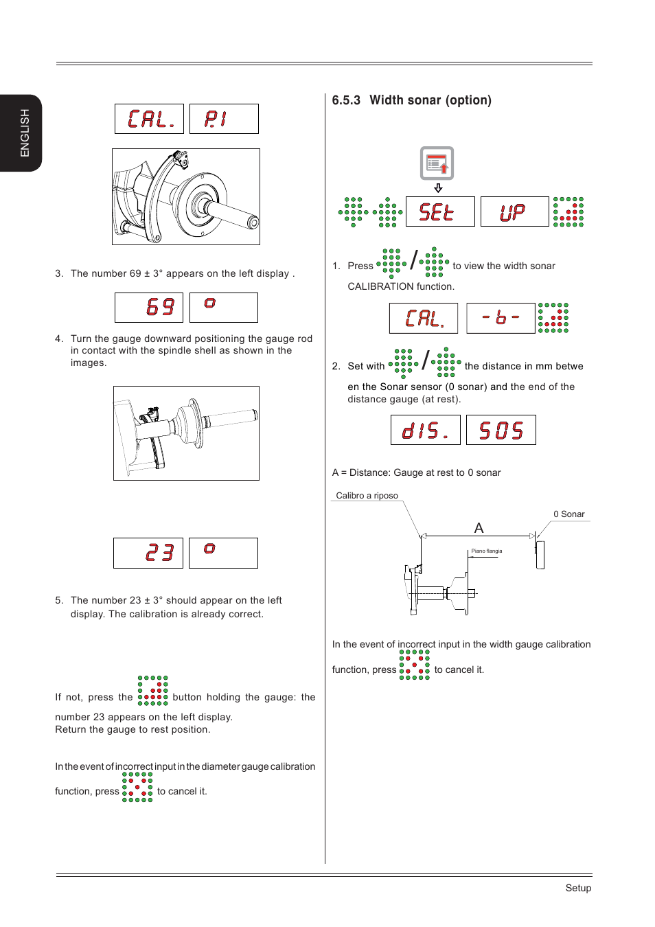 3 width sonar (option) | CEMB USA ER80 (A) User Manual | Page 18 / 24