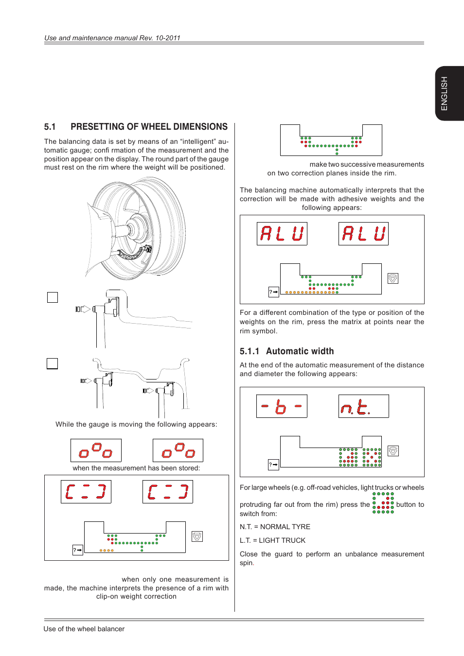 5use of the wheel balancer | CEMB USA ER80 (B) User Manual | Page 11 / 24