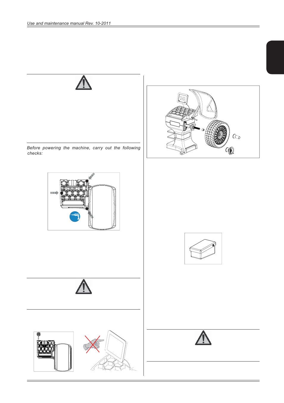 Starting, English | CEMB USA ER80 (B) User Manual | Page 7 / 24