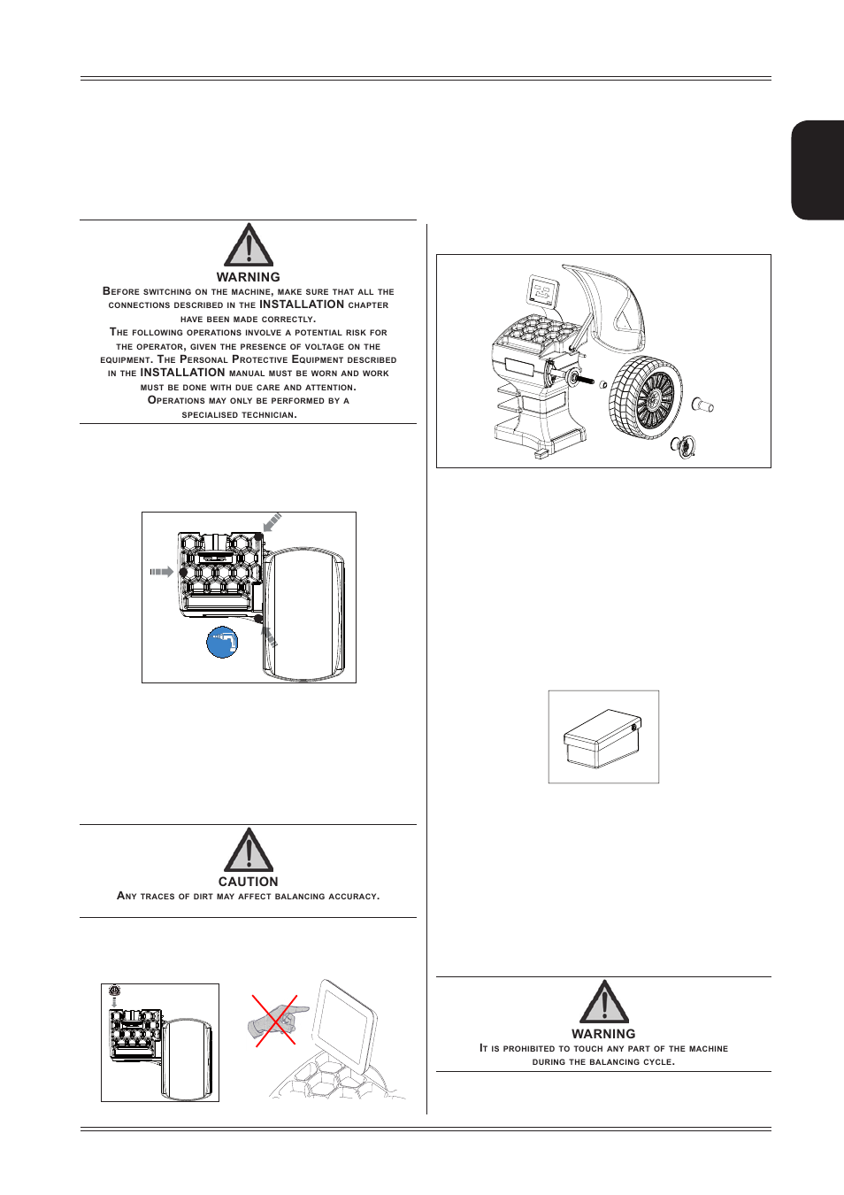 Starting, English | CEMB USA ER80 (D) User Manual | Page 7 / 24