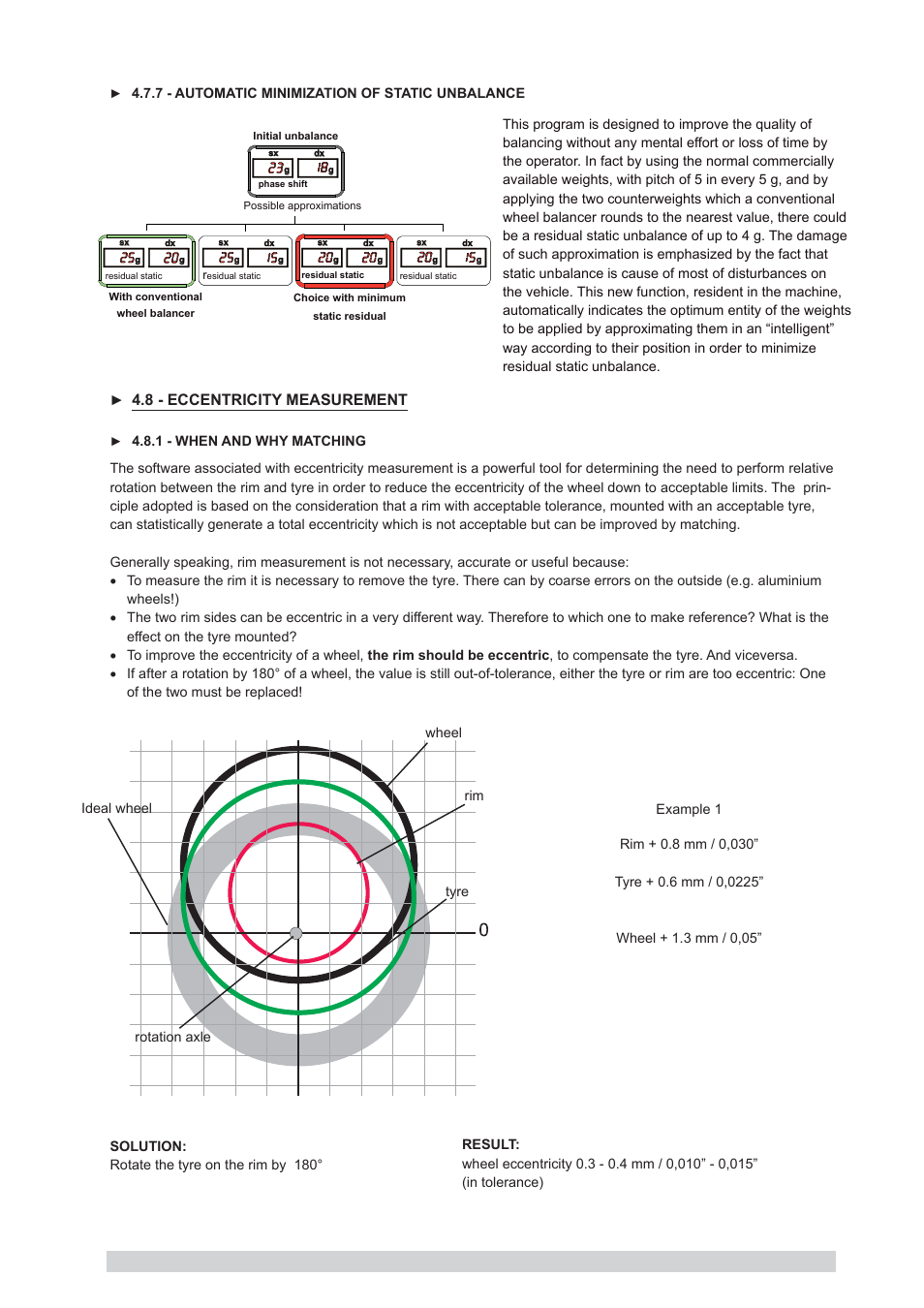 8 - eccentricity measurement | CEMB USA C88 (B) User Manual | Page 21 / 39