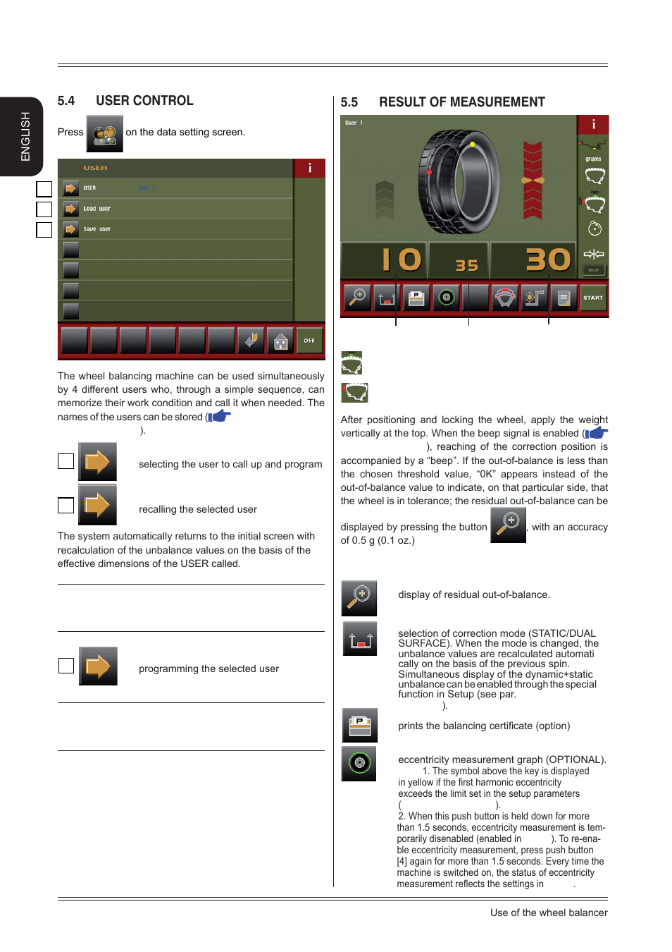 4 user control, 5 result of measurement | CEMB USA C88 EVO (C) User Manual | Page 14 / 32