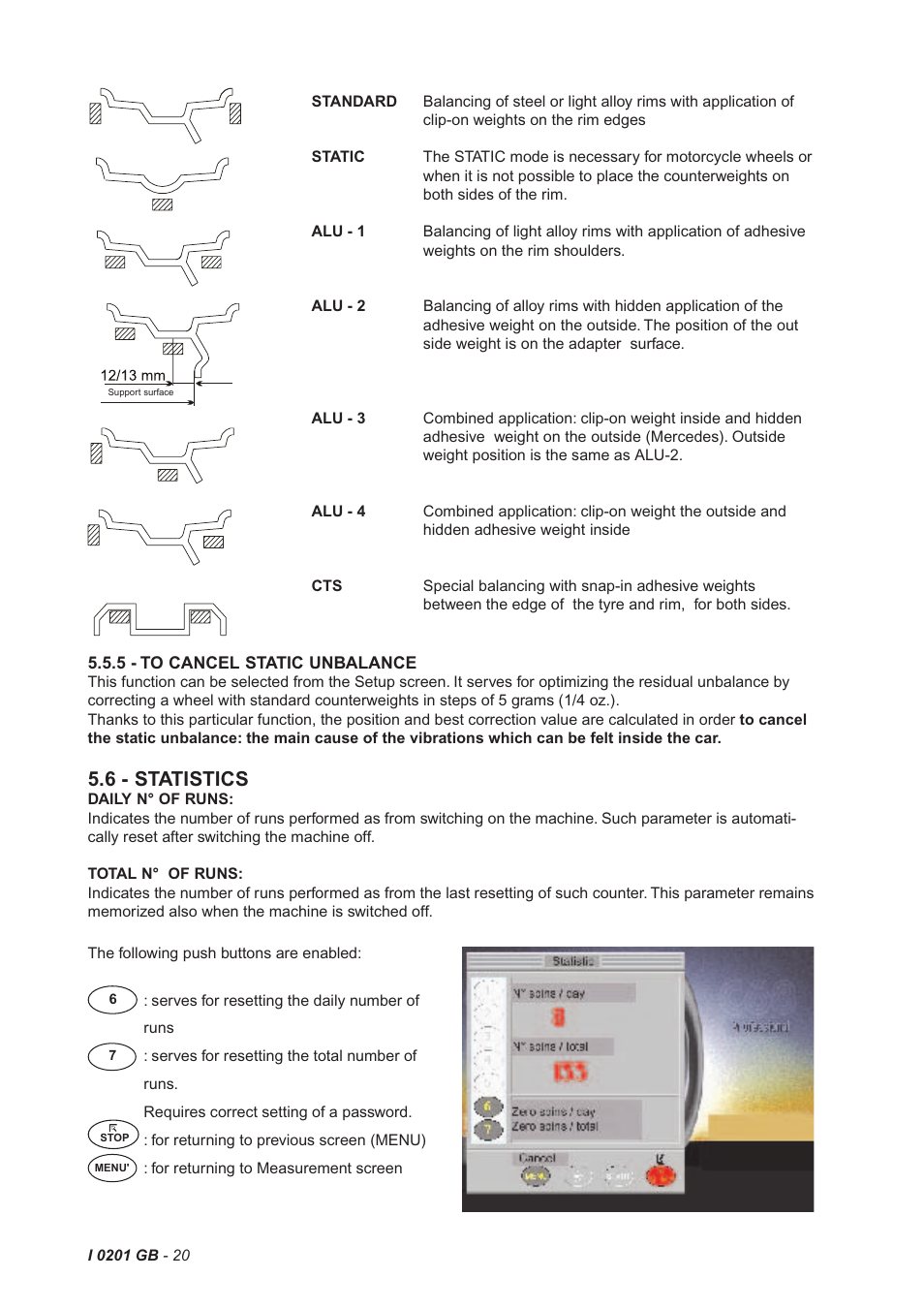6 - statistics | CEMB USA C68SE (B) User Manual | Page 20 / 32