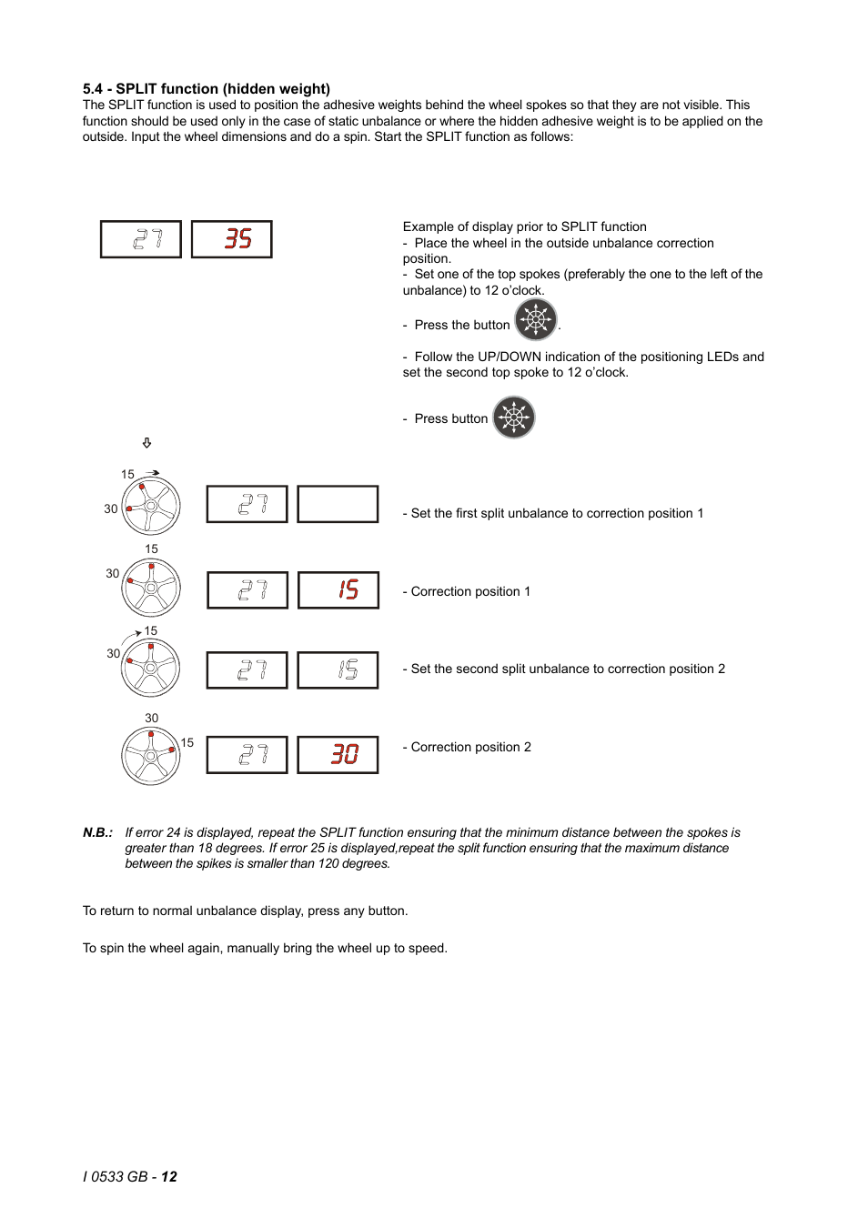 4 - split function (hidden weight) | CEMB USA C29_2 (B) User Manual | Page 12 / 16