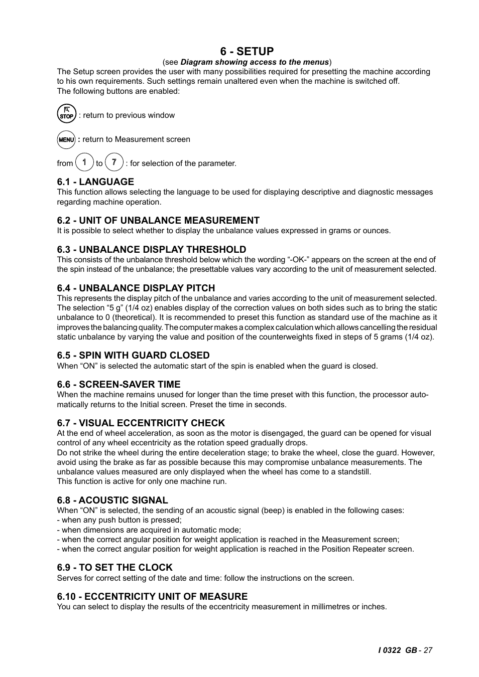6 - setup | CEMB USA C75SE (C) User Manual | Page 27 / 34