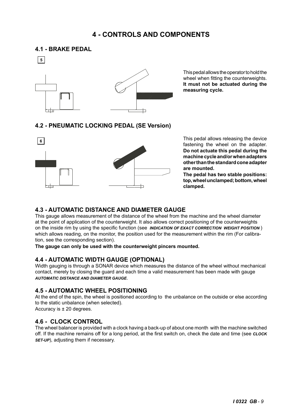 4 - controls and components | CEMB USA C75SE (C) User Manual | Page 9 / 34