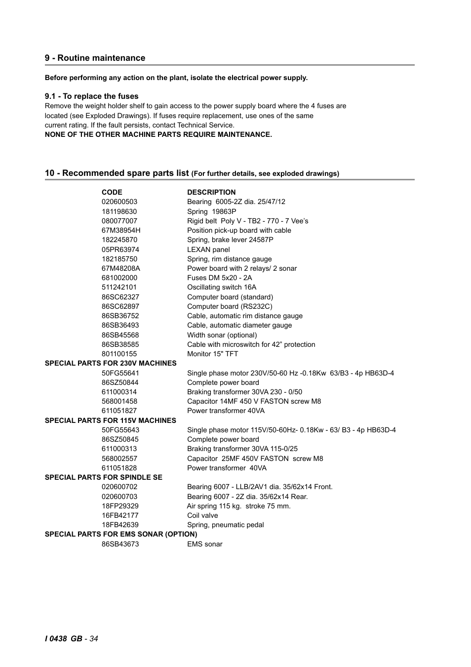 CEMB USA C75-L (C) User Manual | Page 34 / 34