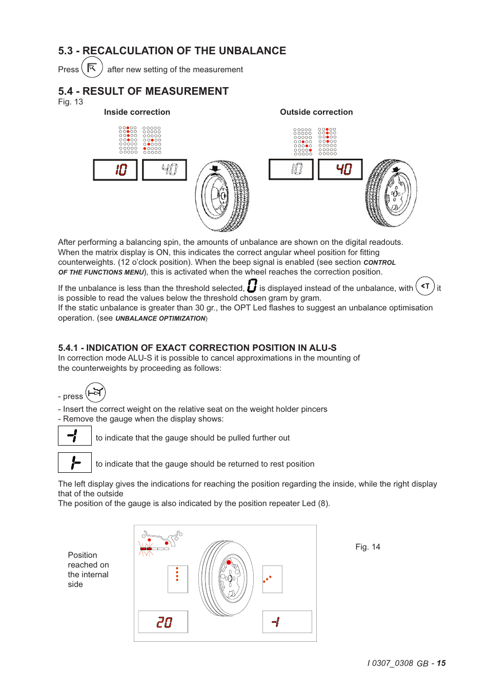 3 - recalculation of the unbalance, 4 - result of measurement | CEMB USA C72 (B) User Manual | Page 15 / 30