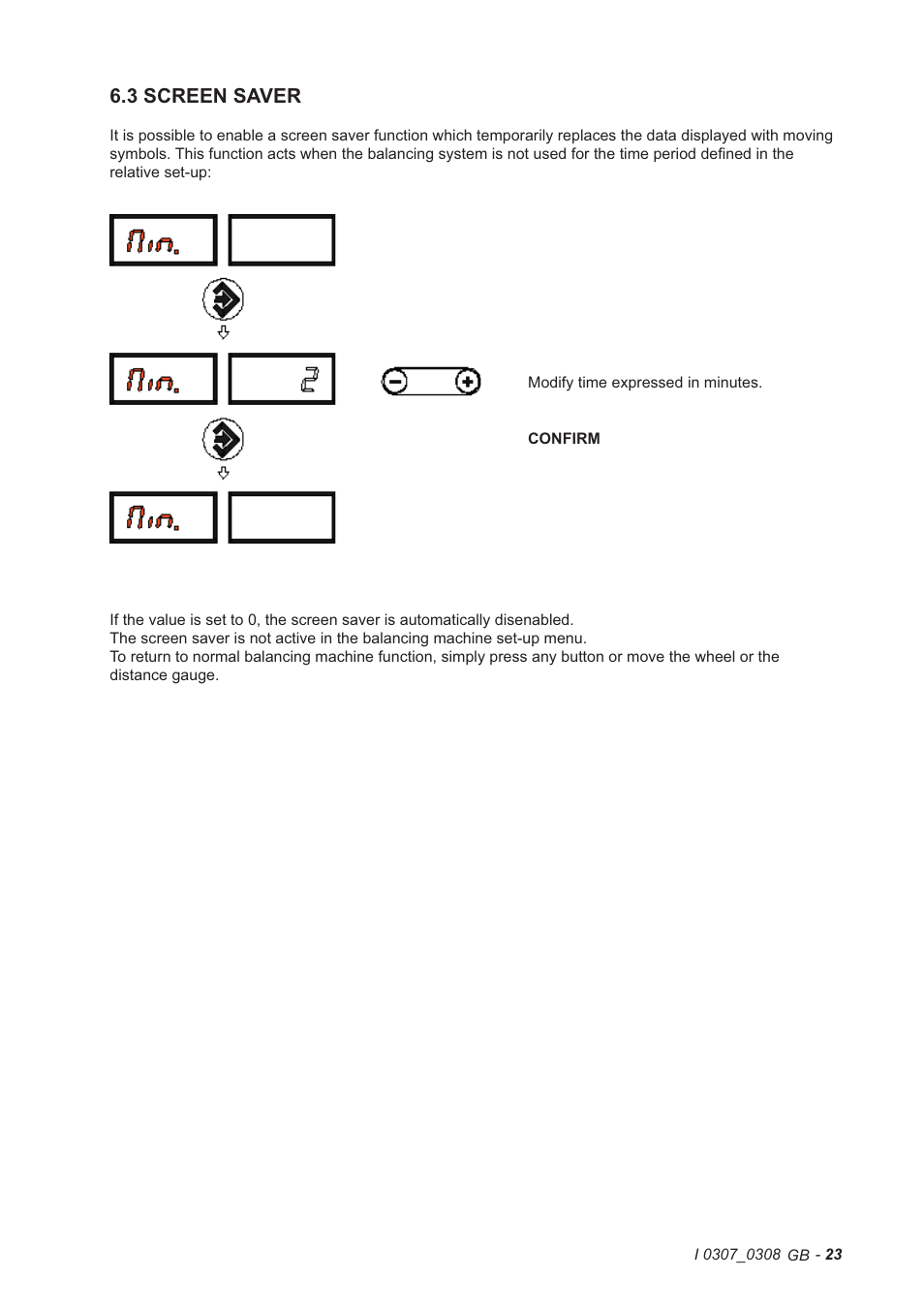 3 screen saver | CEMB USA C72 (B) User Manual | Page 23 / 30