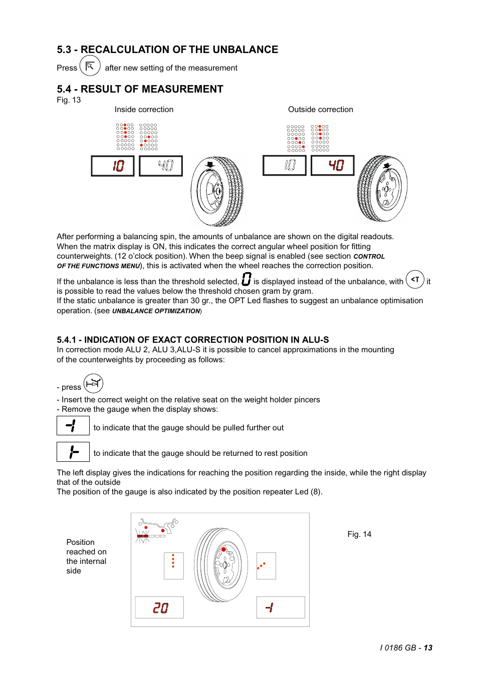3 - recalculation of the unbalance, 4 - result of measurement | CEMB USA C72_2SE (A) User Manual | Page 13 / 26