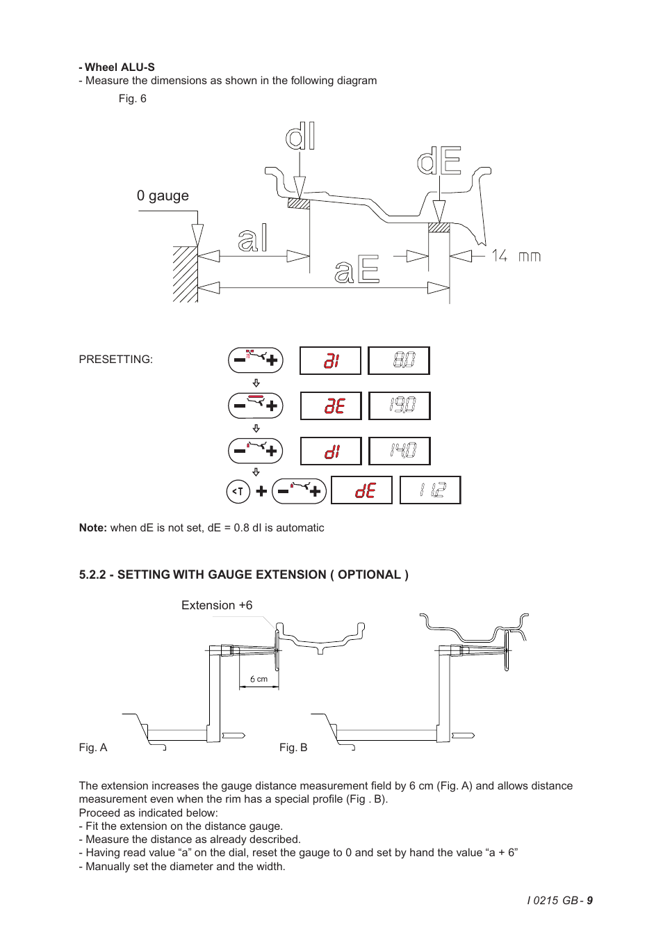 0 gauge | CEMB USA K10 (D) User Manual | Page 9 / 17