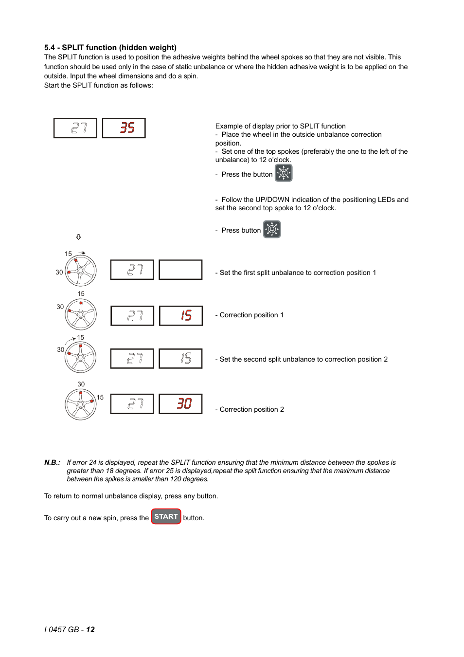 4 - split function (hidden weight) | CEMB USA K8 (B) User Manual | Page 12 / 16