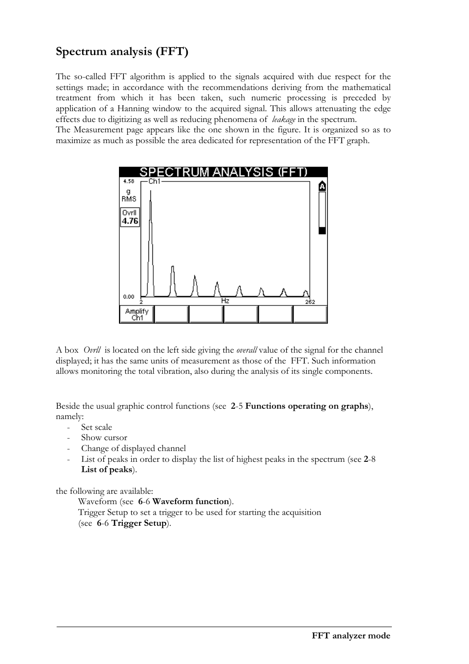 Spectrum analysis (fft) | CEMB USA N500 User Manual | Page 36 / 89