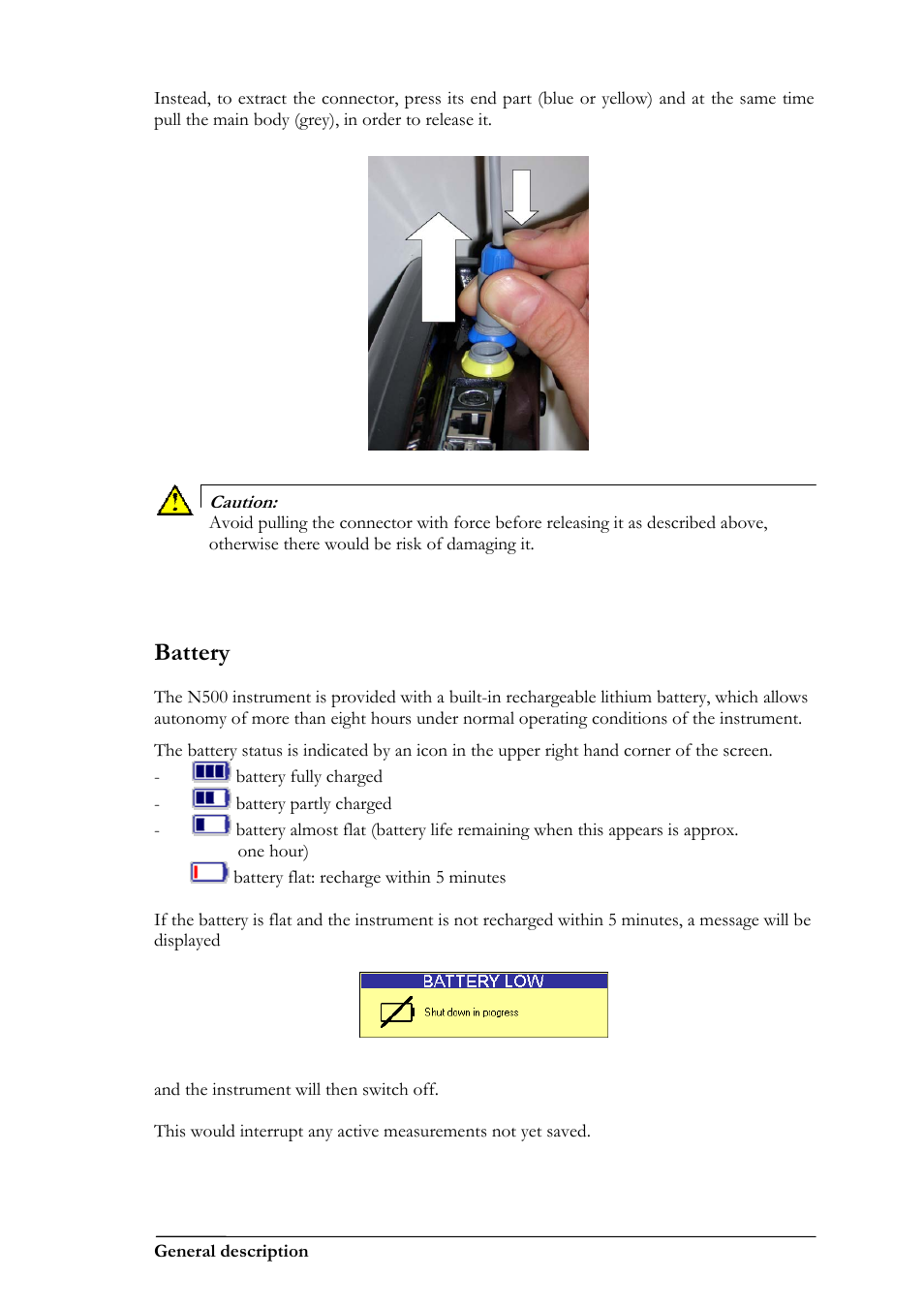 Battery | CEMB USA N500 User Manual | Page 7 / 89