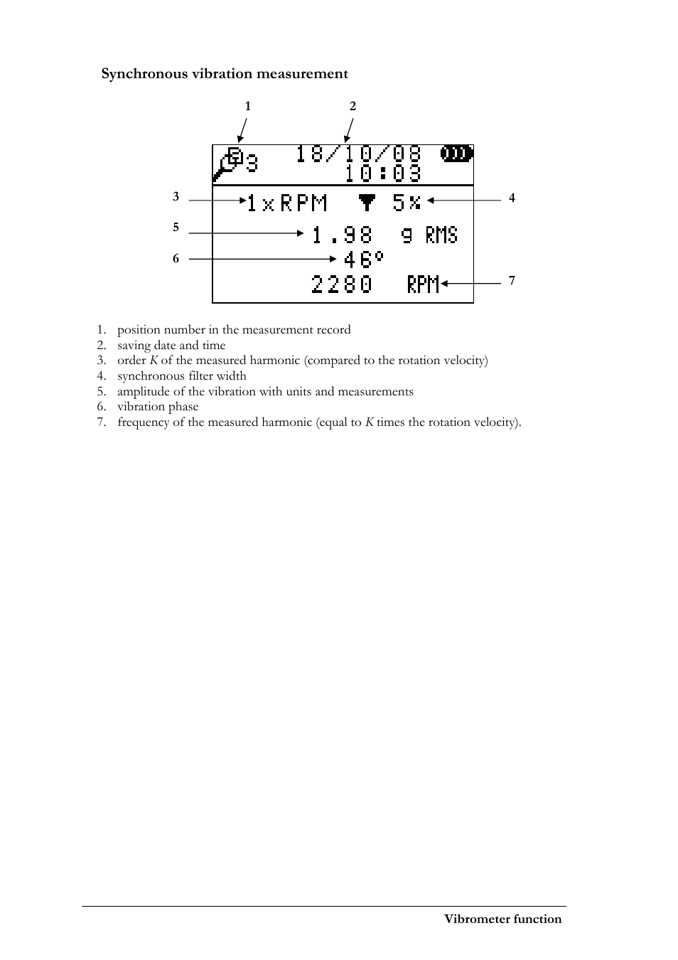 Synchronous vibration measurement | CEMB USA N100 User Manual | Page 34 / 68
