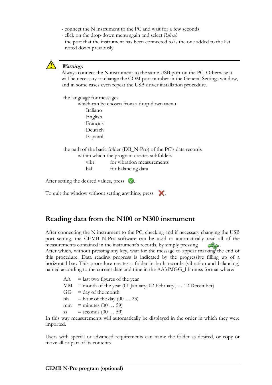 CEMB USA N100 User Manual | Page 43 / 68