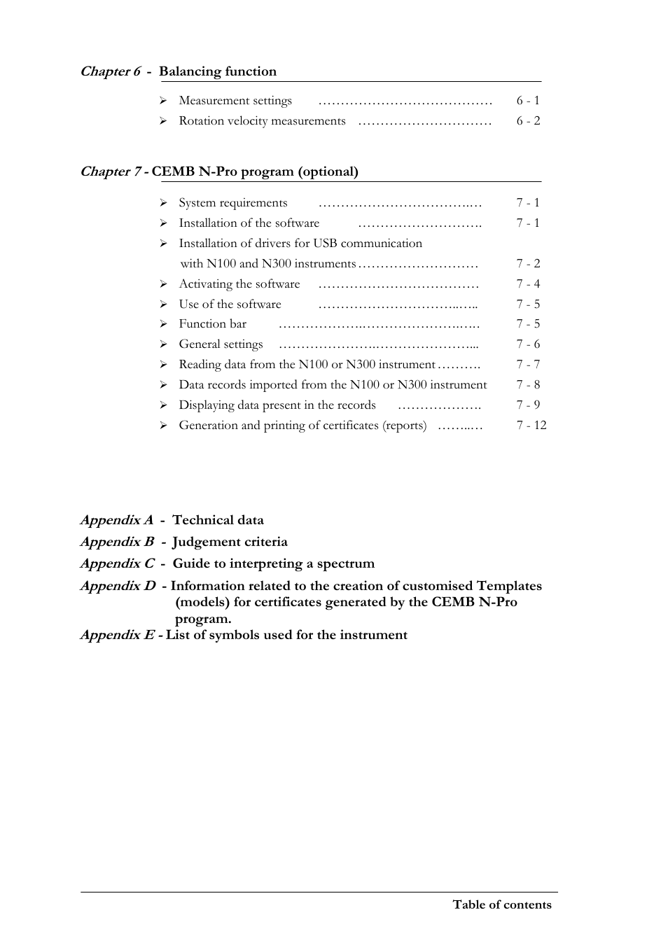 CEMB USA N100 User Manual | Page 6 / 68