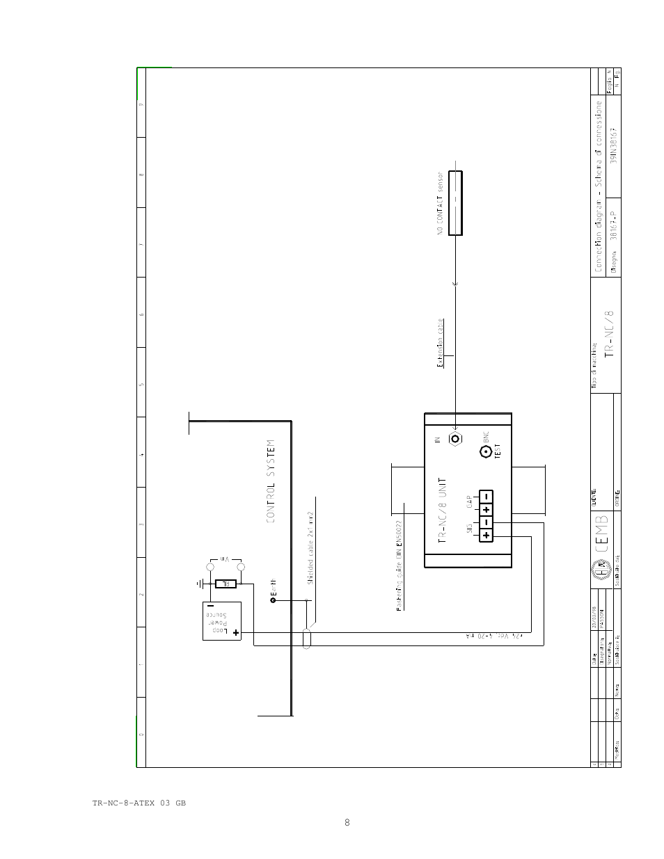 CEMB USA TR-NC8 ATEX User Manual | Page 8 / 8