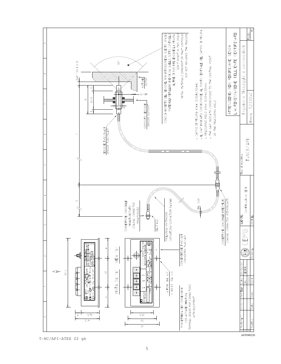 CEMB USA T-NC-API-ATEX User Manual | Page 5 / 5