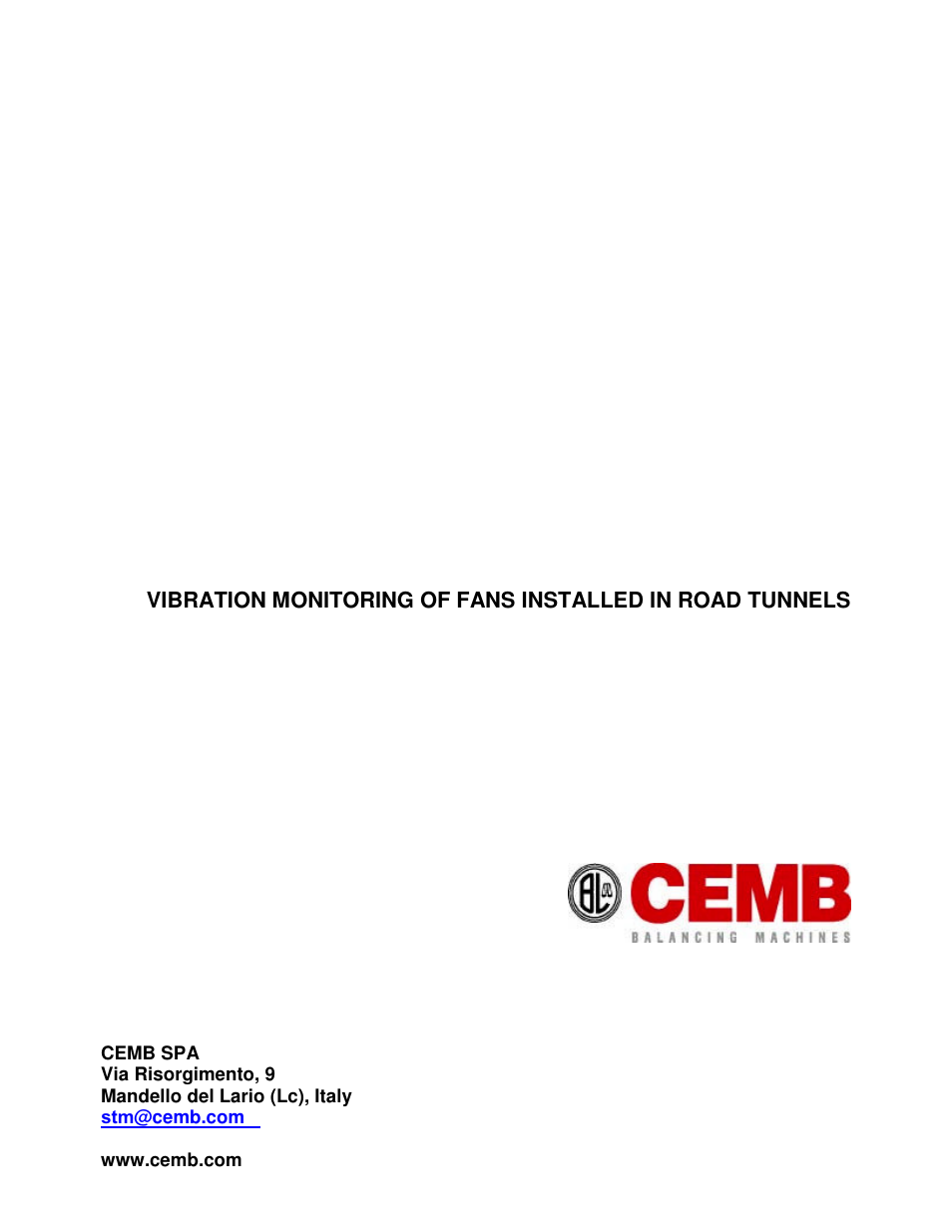 CEMB USA TMP User Manual | 10 pages