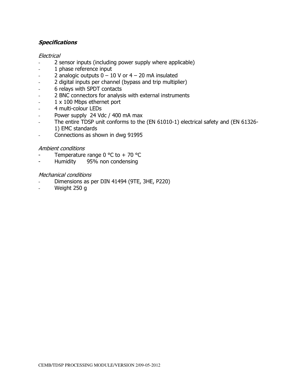 CEMB USA TDSP User Manual | Page 13 / 15