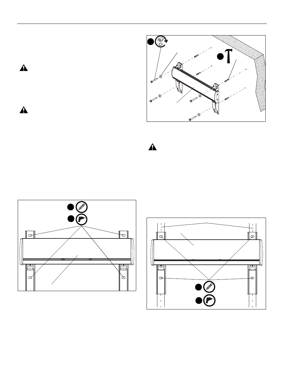 Installation - (all models), Mounting wall bracket | CHIEF WM2 Series User Manual | Page 10 / 28