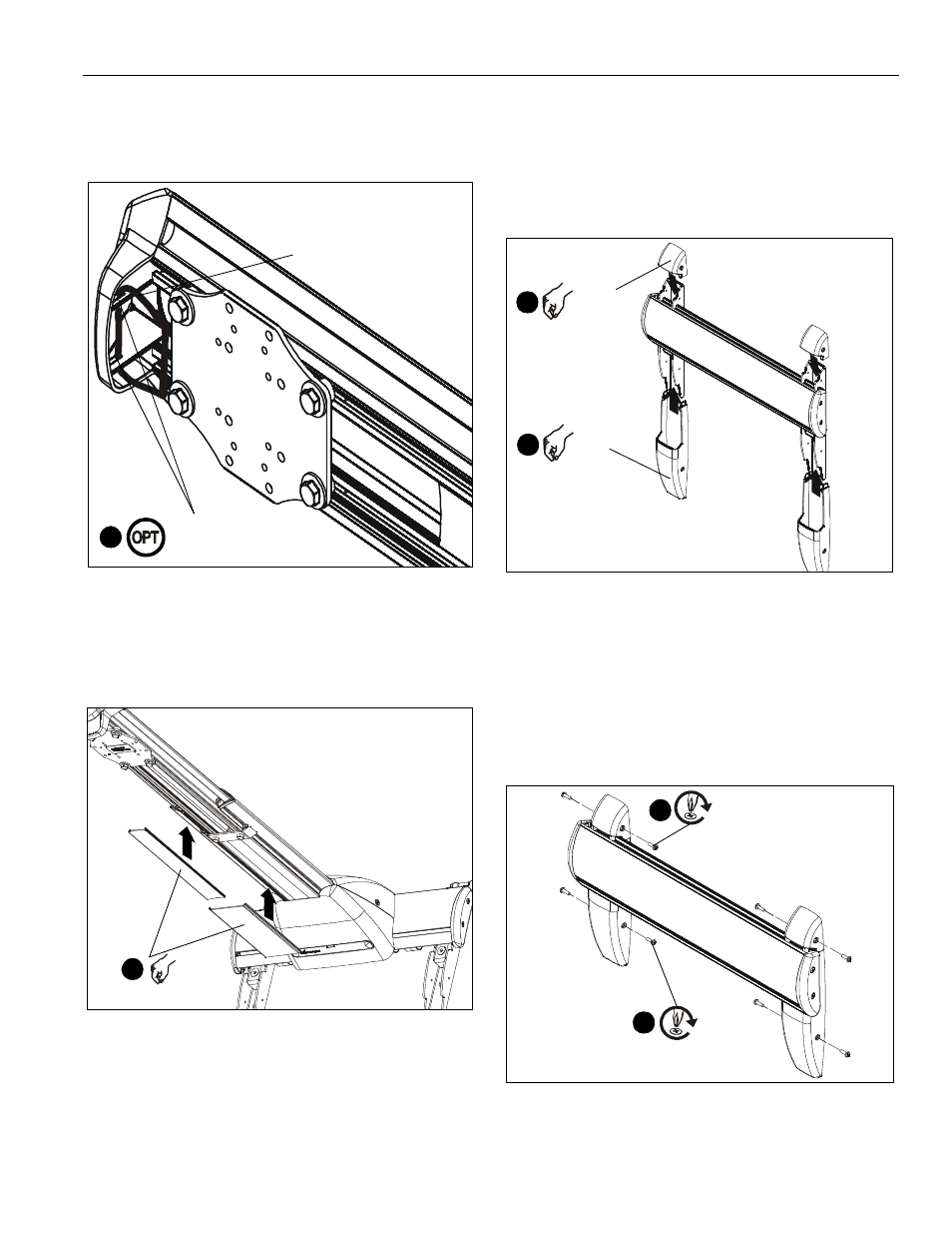 Installation of wall bracket covers | CHIEF WM2 Series User Manual | Page 17 / 28