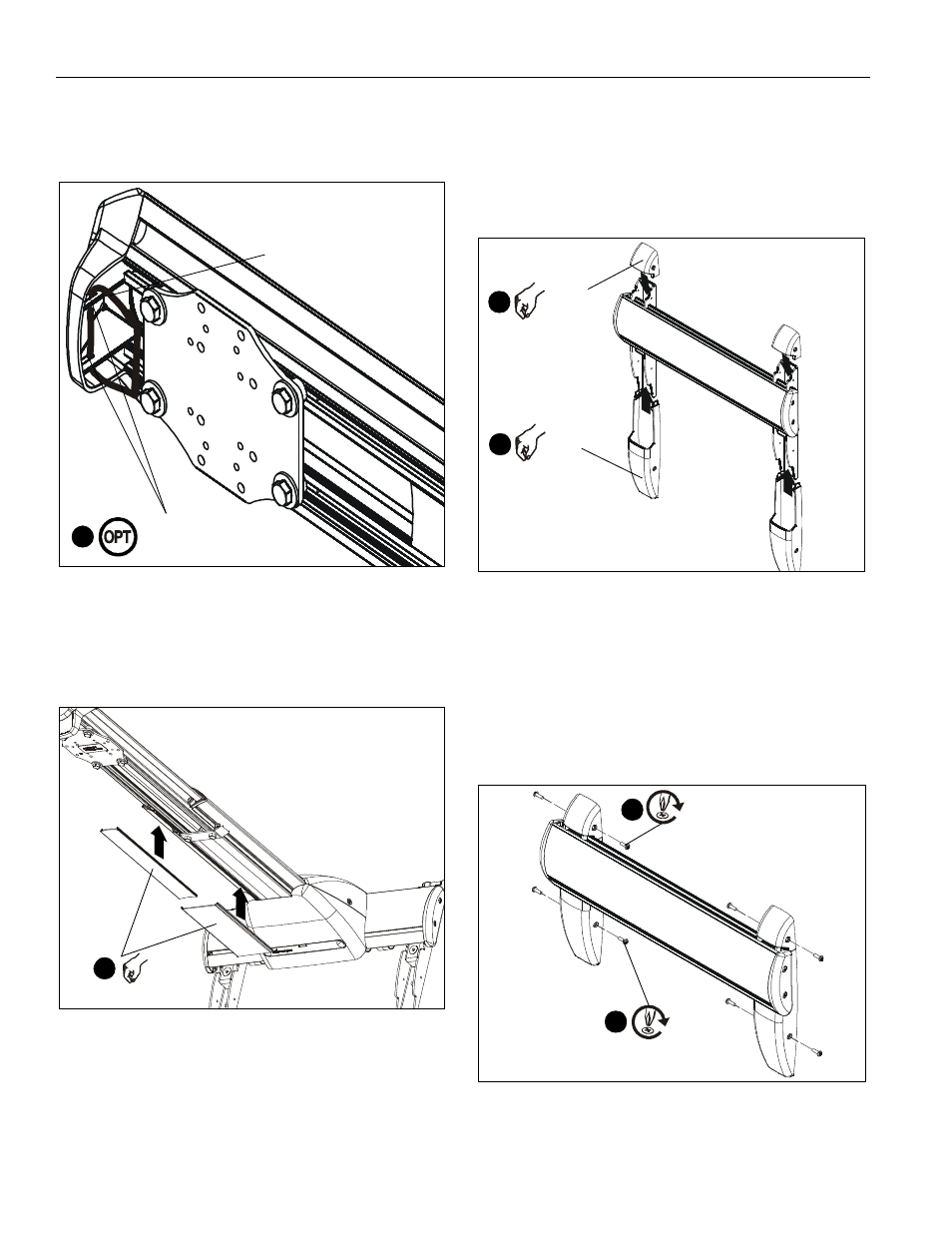 Installation of wall bracket covers | CHIEF Short Throw Interactive Series User Manual | Page 16 / 28
