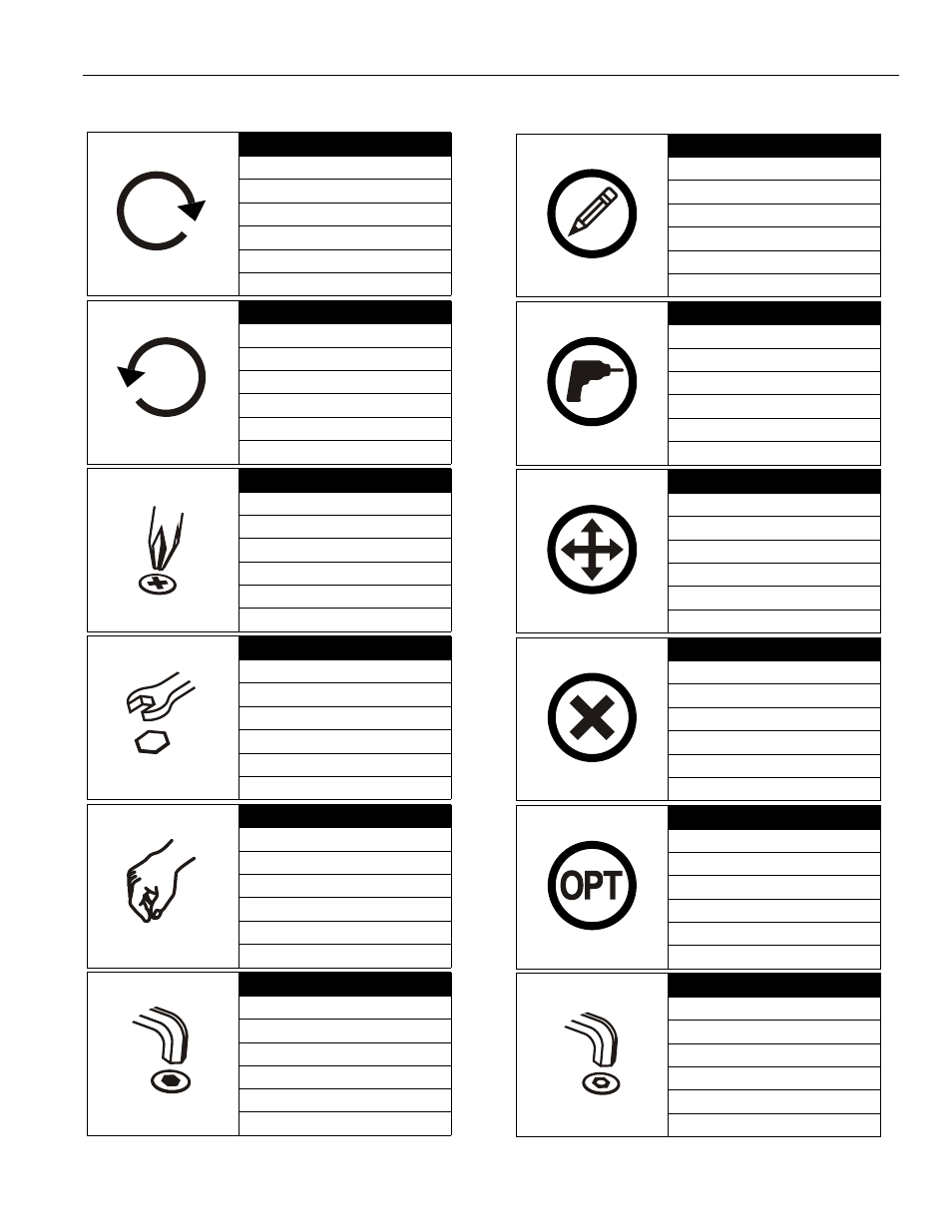 Legend | CHIEF RPMA1-B1-C1 User Manual | Page 3 / 8