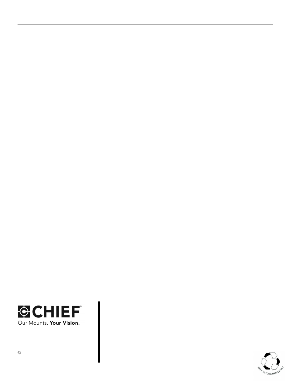 CHIEF RPAA1 User Manual | Page 12 / 12
