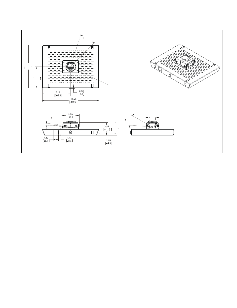 Dimensions, Installation instructions rpaa1, b1, c1 3 | CHIEF RPAA1 User Manual | Page 3 / 12