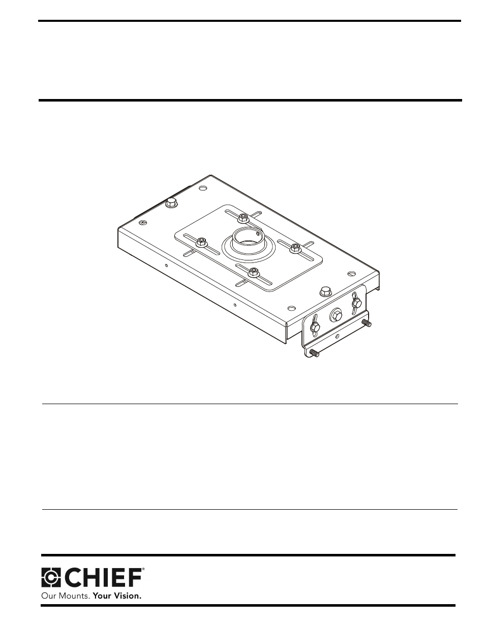 CHIEF VCM Series User Manual | 16 pages