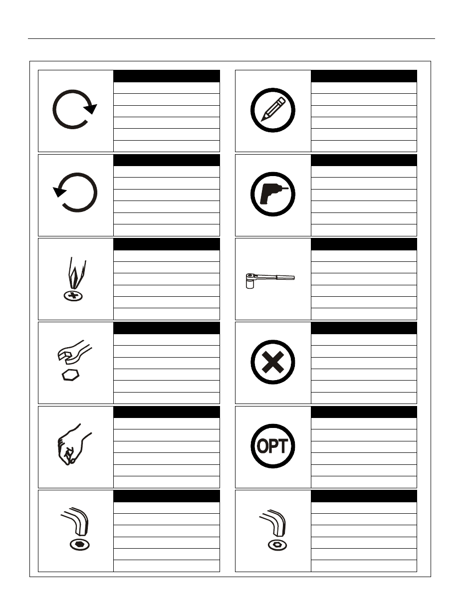 Legend | CHIEF SSBU-SSMU Interface User Manual | Page 4 / 24