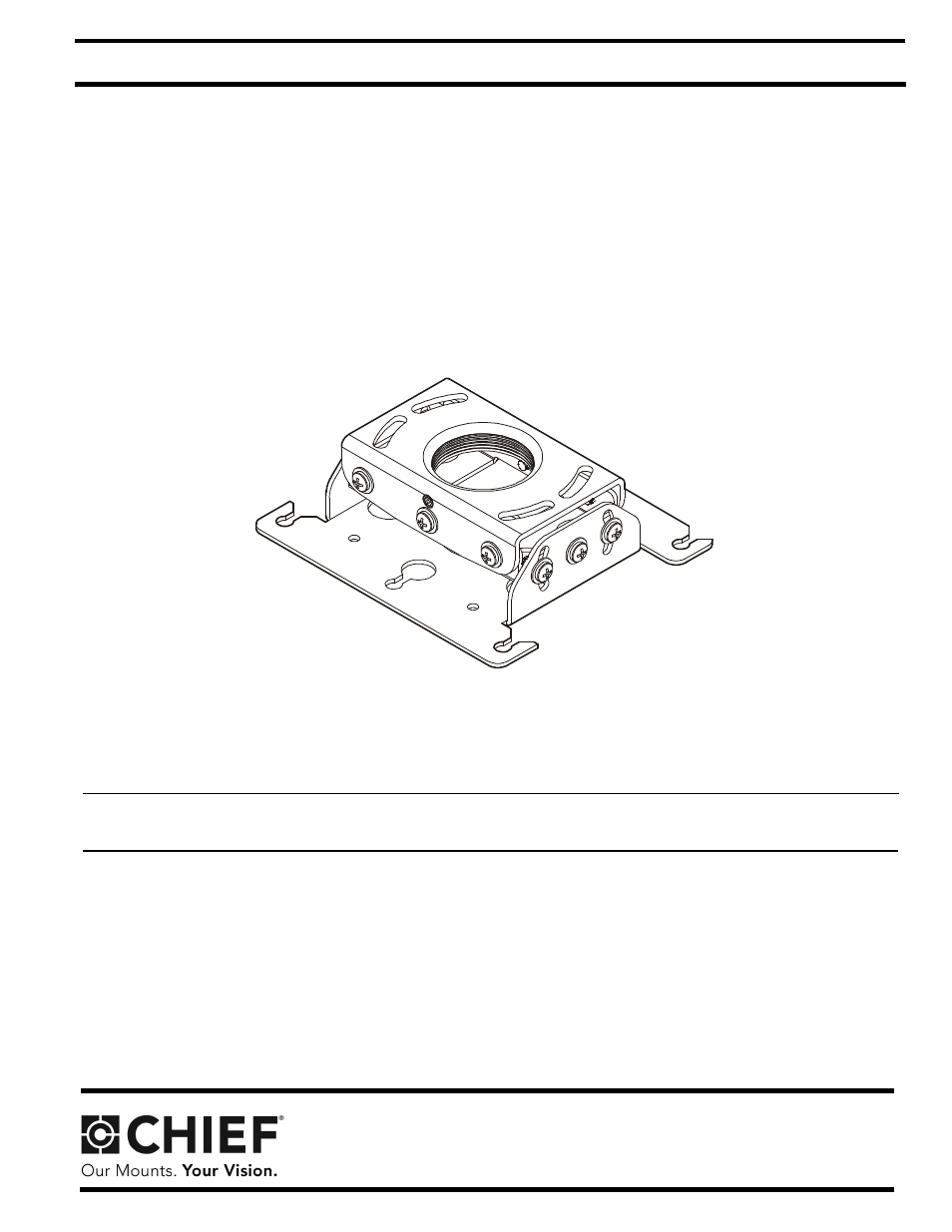 CHIEF RPA Series User Manual | 8 pages